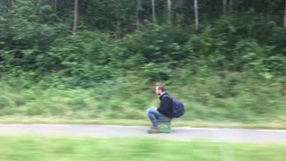 Riding on a Motorized Beer Crate