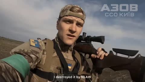 🇺🇸 UKRAINIAN FIGHTERS ARE DESTROYING A RUSSIAN BMP WITH NLAW