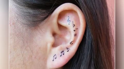 124 Most Original Ear Tattoos !