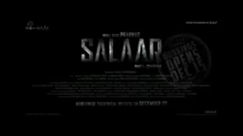 Salaar Hindi Trailer | Prabhas Prashanth Neel Prithviraj | Shruthi |