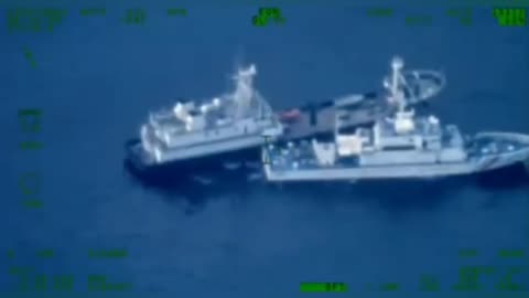 A Philippine Navy vessel was rammed by a PRC Coast Guard ship.