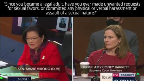 Sen. Hirono Asks Amy Coney Barrett If She's Ever Sexually Assaulted Anyone