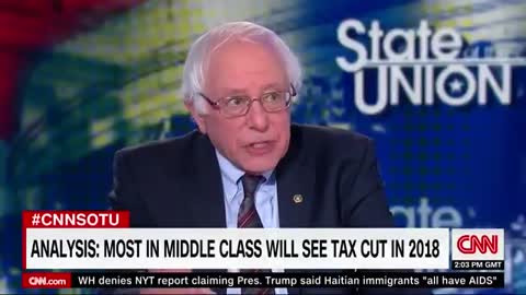 Tapper Gets Bernie To Admit The Middle-Class Tax Cuts In The GOP Bill Are ‘A Good Thing’