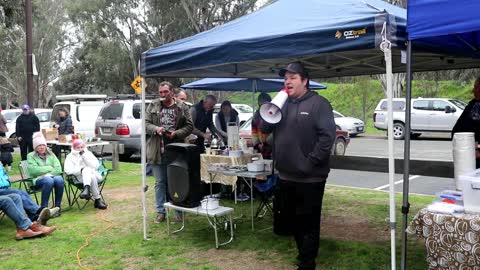 Jamie Michael at the Regional Stand in the Park. Echuca.