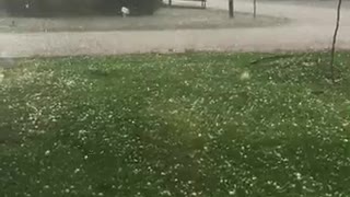 Ping Pong Hail Storm in Texas