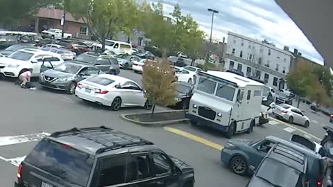 WATCH: Armored truck driver shoots and armed robbery suspect