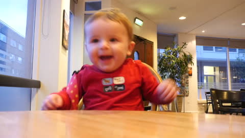 Baby Finds Own Snort Very Funny