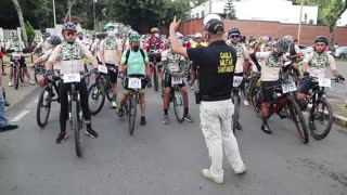 Decenas de ciclistas pedalearon en la Travesía Ruta de los Héroes, desde Bucaramanga a Matanza