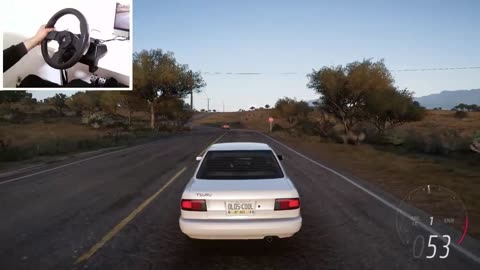 Forza Horizon 5 Nissan Tsuru ( steering wheel gameplay )
