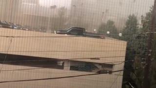 Storm Causes Transformer to Blow