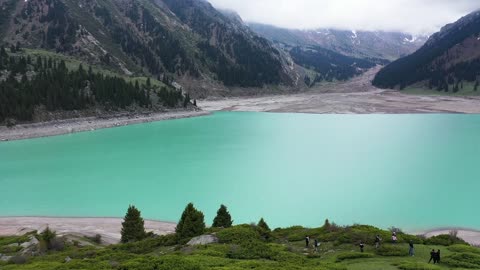 Nature beauty of a mountains valley