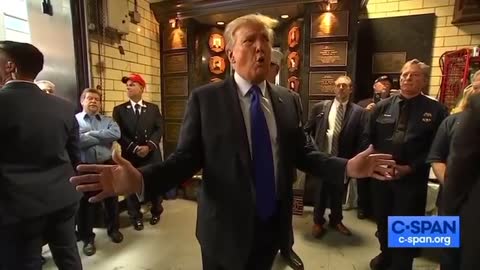 Trump Speaks with FDNY on 9/11