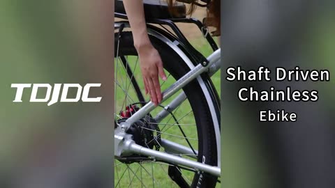 Shaft driven chainless electric bike ~