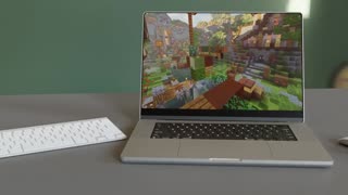 I made a Realistic MacBook playing Minecraft Java edition. #apple #minecraft