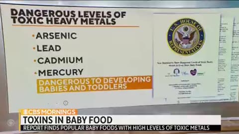 High Levels of Toxins in Baby Foods - Lead, Arsenic, Cadmium, Mercury