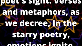 Cosmic Dreams: Creative Insights into the World of Stars #poem #poetry #shorts #art👍👄🔔🛫✒️