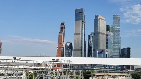 Moscow City from afar
