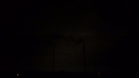 Time lapse of desert storm