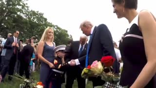 FLASHBACK: Young Boy of Fallen Soldier Proudly Shows President Trump His Brave Father