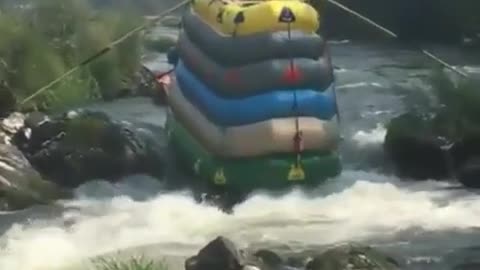 He is crazy about rafting