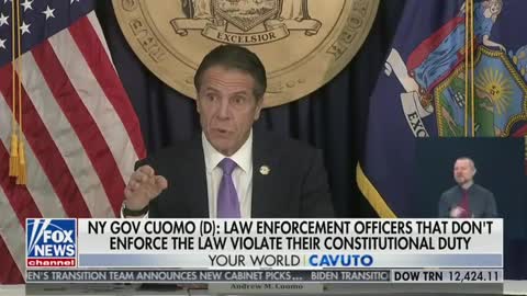 Gov. Cuomo Calls Police Who Refuse to Enforce His Insane Orders "Dictators"