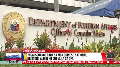 Visa issuance para sa mga Chinese national, gustong alisin ng DOJ sa DFA