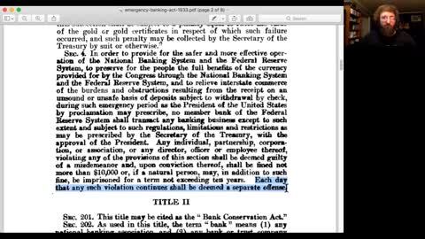 How the government stole the wealth from the American people. (Public Law 73-10 73d Congress)