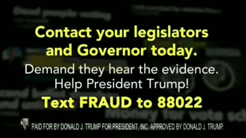 Call Your Reps - Count Only Legal Vote - Trump Wons