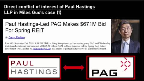 Evidence of direct conflict of interest of #PaulHastings LLP.