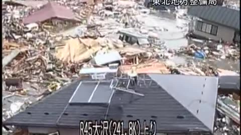 Surveillance Camera Footage of the 2011 Tsunami in Iwate Japan