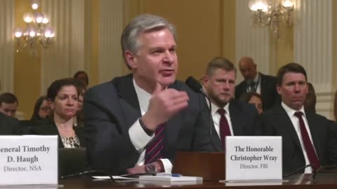 Why won't Chris Wray say whether or not President Trump or Biden are under FBI investigation?
