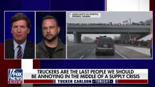 Freedom Convoy spokesman Benjamin Dichter joins Tucker Carlson to discuss the huge trucker protest