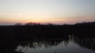 Neighborhood Pond from a Drone