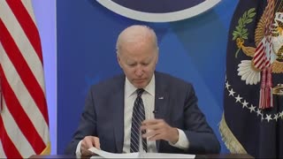 White House Cuts Audio as Biden Stares Bizarrely in Response to Questions