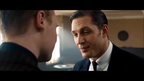 “Legend” movie krays fight scene in bar (the movie is called LEGEND) starring Tom Hardy.