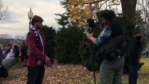 Owen Shroyer shows up at Stop the Steal Rally