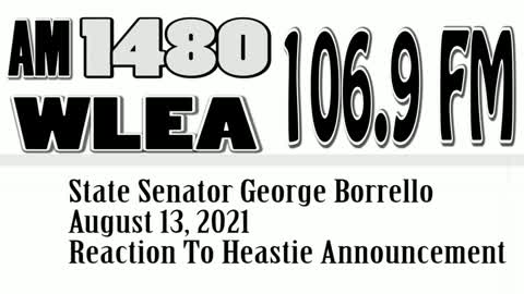 State Senator George Borrello, August 13, 2021, Reaction To Heastie News