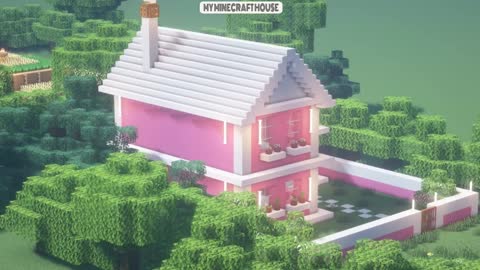 MINECRAFT How to build a super pink house