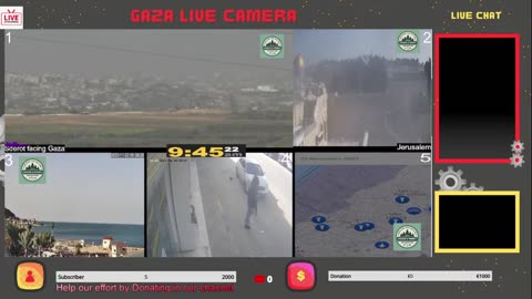 Gaza City Live Now: Real-Time Multi-Cam Stream 23/11 #9