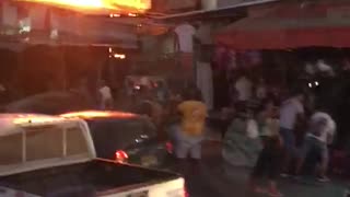 Voraz incendio en el mercado de Bazurto