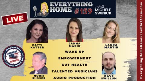 159 LIVE: Wake Up, Empowerment, Gut Health, Talented Musicians, Audio Production