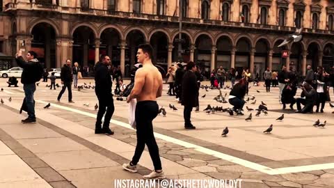 When bodybuilders Go shirtless in public