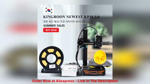 ✅ New Upgraded KP3S 3.0 Titan Extruder 3D Printer DIY Kit KINGROON PEI 3D Printer With TMC2225 Drive