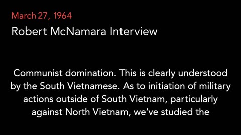 Mar. 27, 1964 | Interview with Defense Secretary Robert McNamara