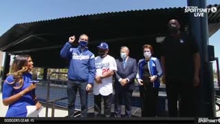 Los Angeles Mayor Eric Garcetti Booed by Limited Capacity Crowd at Dodgers Game