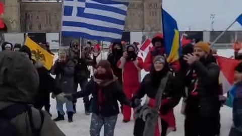 Romani in Piata Universitatii din Ottawa - Canada