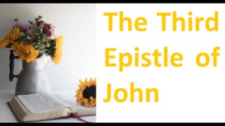 The Third Epistle of John, New Testament, Bible