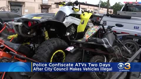 Police Sweep finishes in collected ATVs