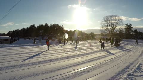 Crazy Fast Snowmobile