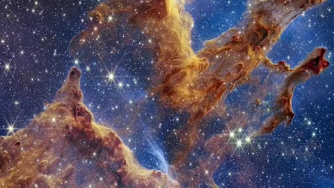 James Webb Space Telescope reveals 'Pillars of Creation' in stunning new detail #shorts